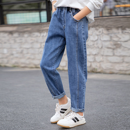 Pantalones Harem Infantiles Primavera Otoño - Tela Ligera y Transpirable