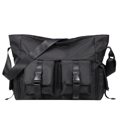 Bolsa Crossbody de Lona Utilitaria Estilo Japonés para Hombre - Image 5
