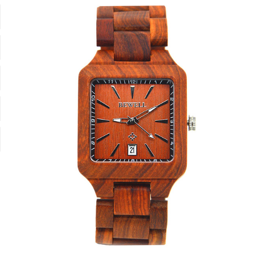 Reloj de Cuarzo para Hombre Estilo Europeo Bambú Elegante