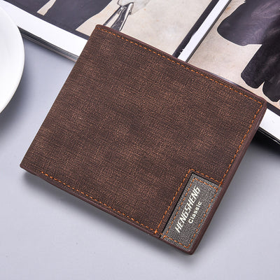 Billetera Delgada Casual para Hombre con Patrón Canvas - Image 3