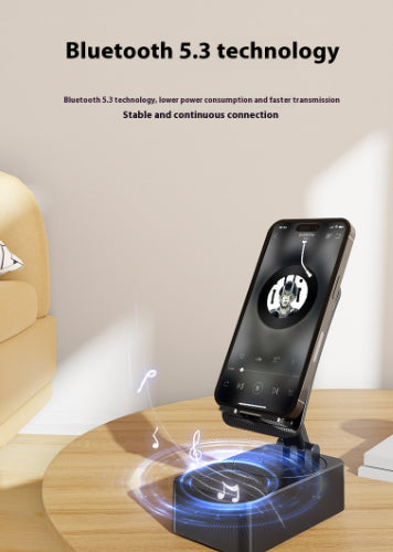 Soporte Giratorio para Celular con Carga Inalámbrica y Bluetooth - Image 10
