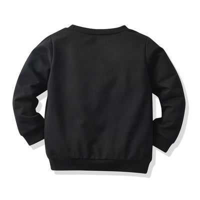 Sudadera Infantil Estampado Floral Manga Larga Negro - Image 10
