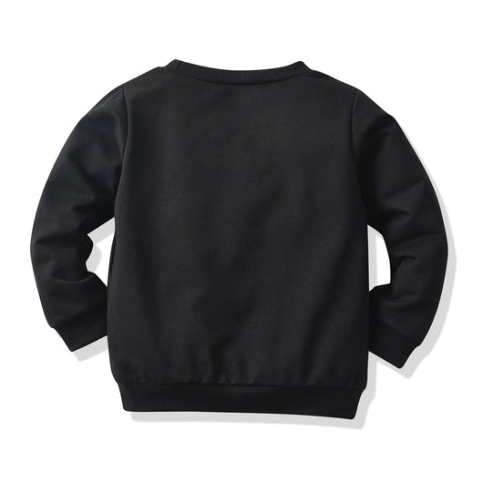 Sudadera Infantil Estampado Floral Manga Larga Negro - Image 10