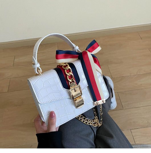 Bolsa Cuadrada Portátil con Patrón de Piedra - Image 9
