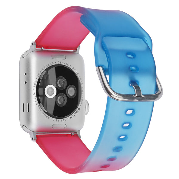 Correa de Reloj de Silicona con Hebilla Interior y Degradado de Color - Image 20
