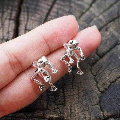 Aretes Divertidos de Rana para Mujer y Niña, Joyería de Animal - Image 9