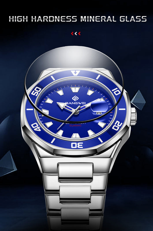 Reloj de Cuadrante Grande para Hombre - Estilo Empresarial con Movimiento de Cuarzo - Image 13