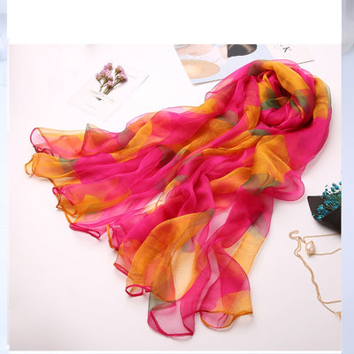 Pañuelo de Seda Decorativo Versátil para Mujer - Image 28