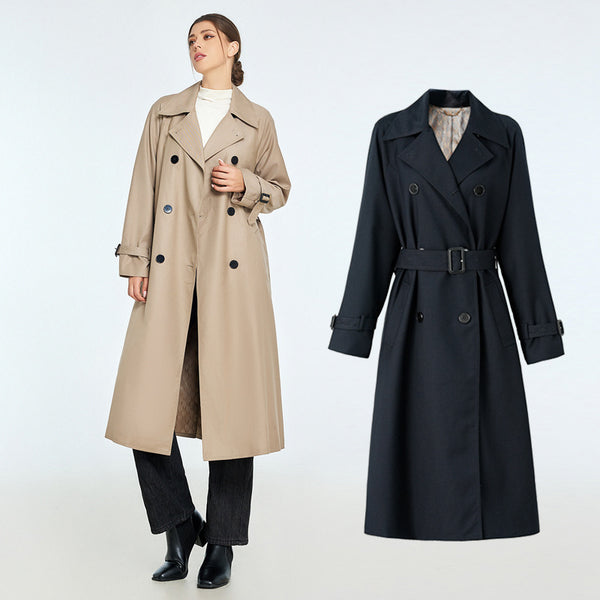 Abrigo Trench Elegante Talla Petite para Otoño e Invierno
