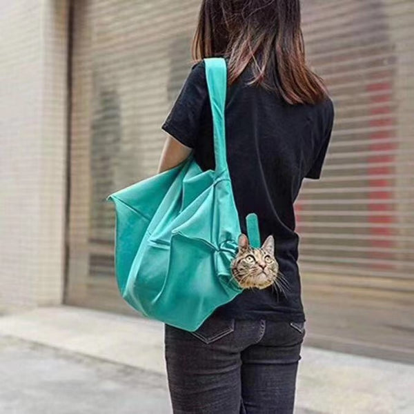 Mochila Cruzada para Mascotas - Transporte Seguro y Cómodo