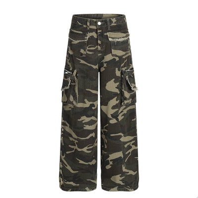 Pantalones de Trabajo Camuflaje Algodón Corte Recto para Hombre - Image 2