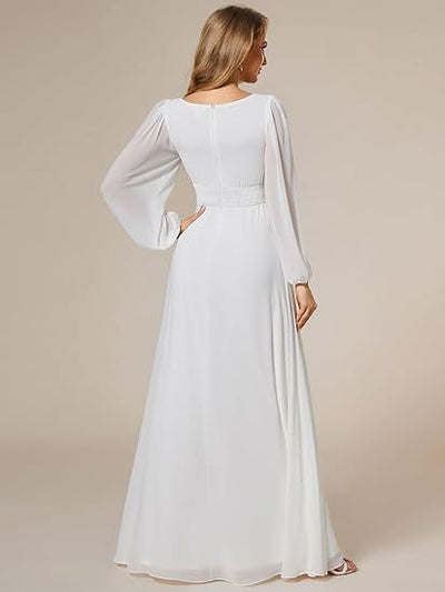 Vestido de Noche Largo en Gasa Elegante para Mujer - Image 21