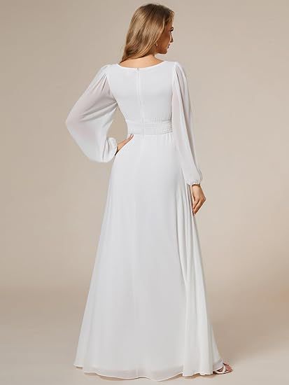 Vestido de Noche Largo en Gasa Elegante para Mujer - Image 21