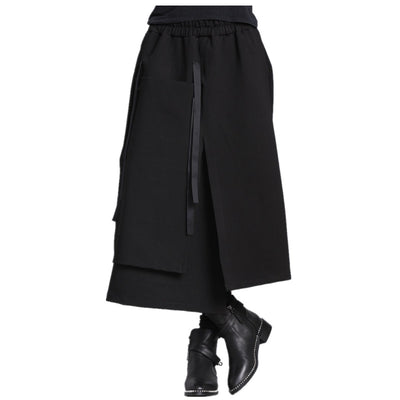 Falda Recta con Cintura Elástica Irregular - Image 12