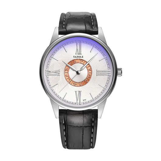 Reloj de Negocios Plateado Hombre Diseño Constelación Cuarzo - Image 4