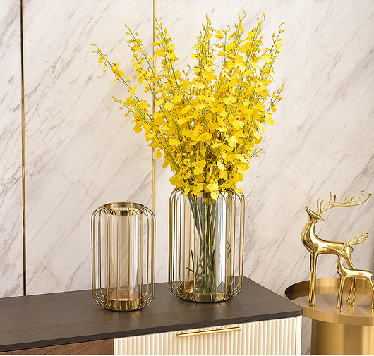 Jarrón Decorativo de Lujo con Flores Secas Simuladas para Sala de Estar - Image 21