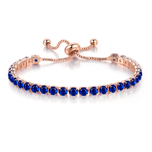 Pulsera de Cristal con Deslizador Ajustable - Joyería Chapada en Oro para Mujer - Image 8