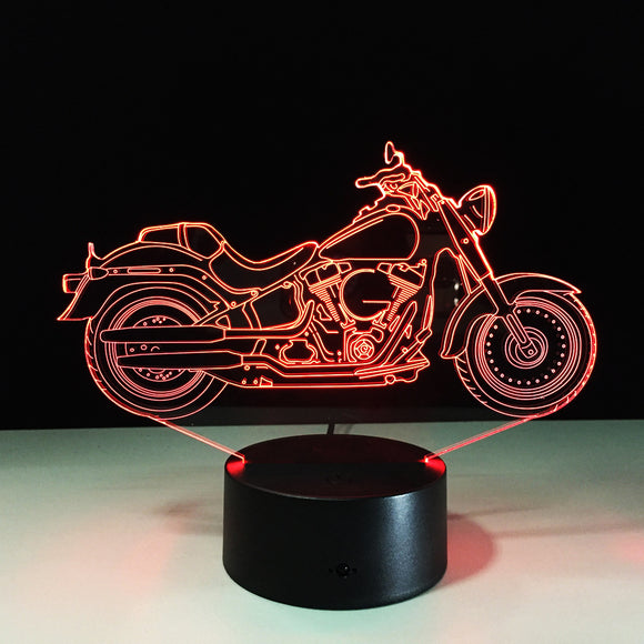 Lámpara Nocturna 3D de Motocicleta