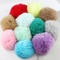 Llavero Pompón de Pelo de Conejo - Accesorio DIY Hecho a Mano