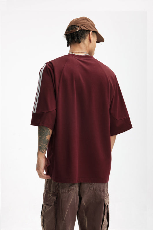 Camiseta Deportiva con Bordado Estilo Americano Oversize Manga Corta - Image 19