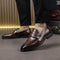 Zapatos Formales de Cuero para Hombre Talla Grande - Diseño Puntiagudo Elegante