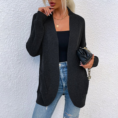 Suéter Tejido para Mujer con Bolsillos Curvos y Dobladillo Elegante - Image 5