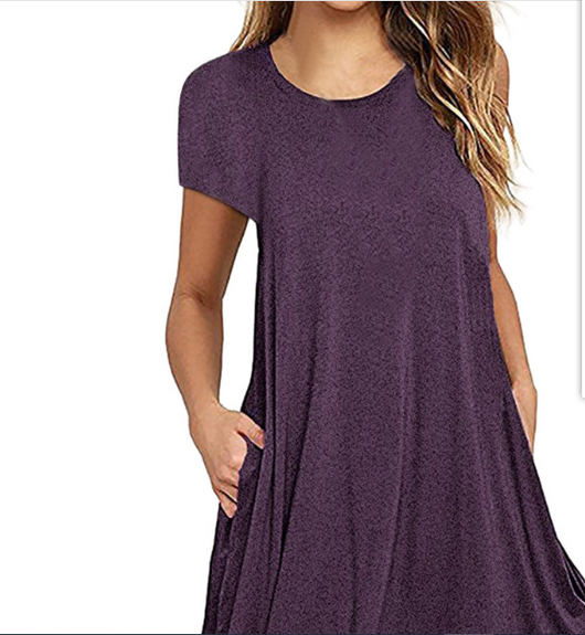 Vestido Talla Grande con Panel de Encaje y Cuello Redondo - Image 5