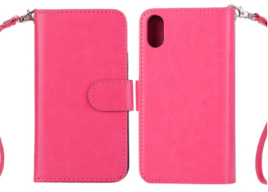 Funda iPhone X con Patrón Cuero Envejecido y 9 Ranuras para Tarjetas - Image 5