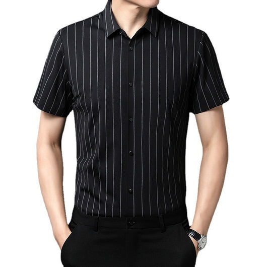 Camisa Manga Corta Ice Silk Sin Costuras para Hombre - Image 5