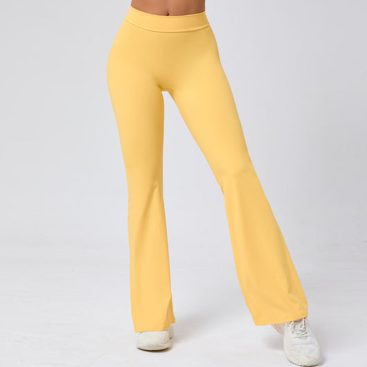 Pantalones Yoga Acampanados Levantacaderas con Cintura en V - Image 18