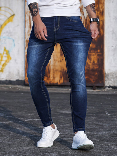 Pantalones Skinny Denim Azul con Elastano para Hombre - Image 11