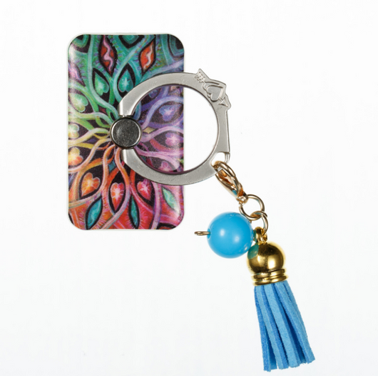 Anillo Soporte para Teléfono con Borlas Metálicas Pintadas a Mano - Image 23