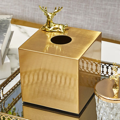Dispensador de Pañuelos en Latón - Diseño Elegante para el Hogar - Image 12