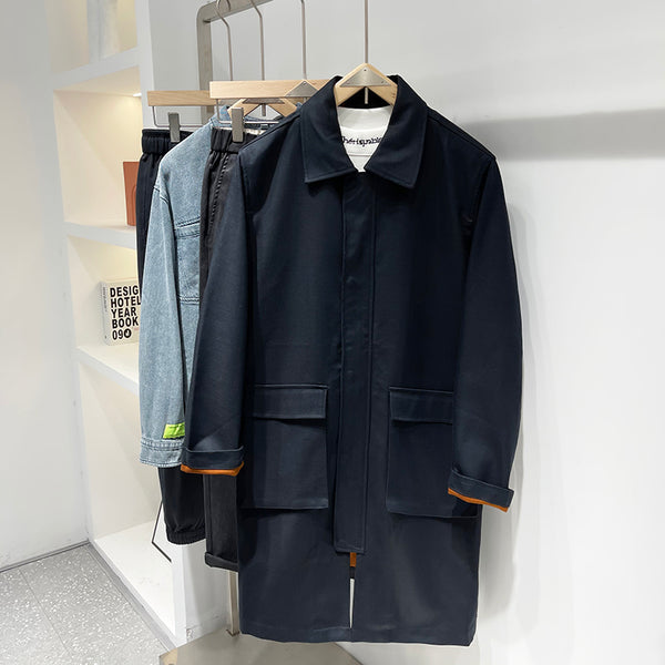 Abrigo Tipo Trench Ejecutivo Sufeng Wanzhen - Corte Medio para Hombre - Image 3