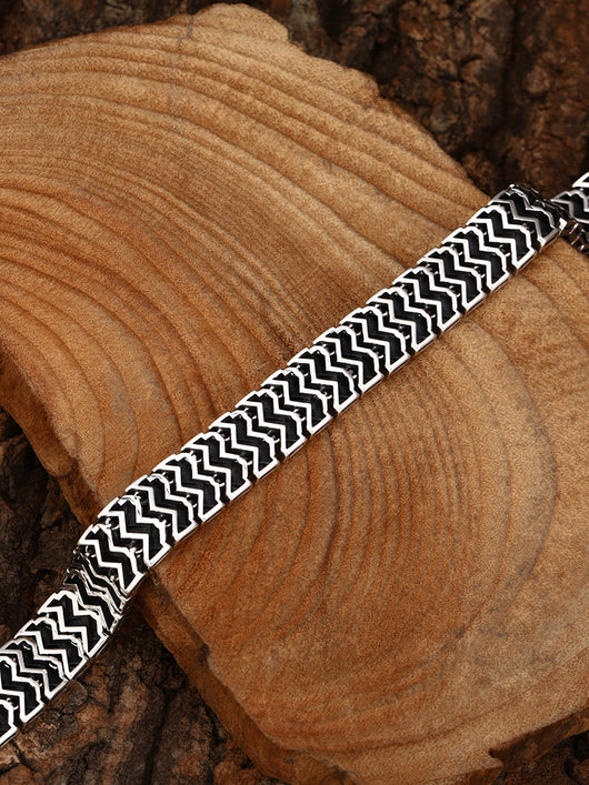 Pulsera de Plata 925 con Diseño Tejido de Líneas Cruzadas - Image 12