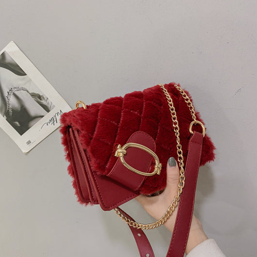Bolso Mensajero Acolchado de Lujo para Mujer con Cadena Dorada - Image 28