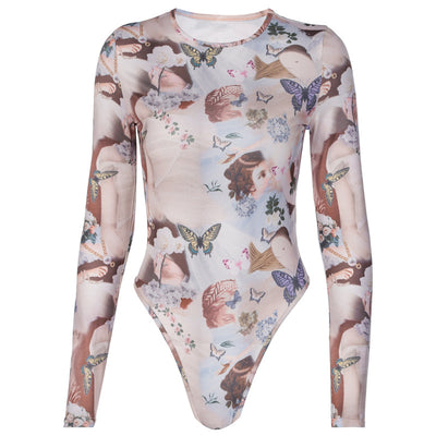 Body Ajustado Manga Corta Larga con Cuello Alto - Image 11