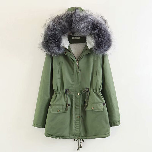Abrigo de Invierno con Cuello de Pelaje y Forro Polar - Image 15