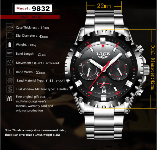 Reloj Deportivo Multifuncional Impermeable - Estilo Ejecutivo y Casual - Image 3