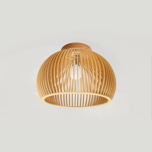 Lámpara Colgante Semicircular de Madera Nórdica para Comedor y Dormitorio - Image 4
