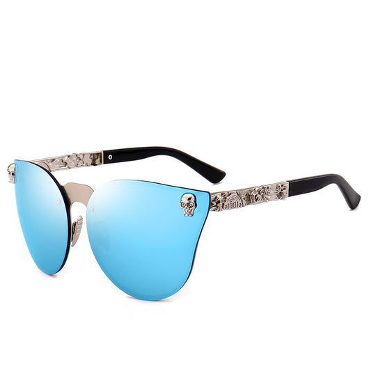 Gafas de Sol Calavera con Marco Metálico