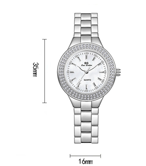 Reloj de Pulsera para Mujer con Cadena Completa de Diamantes - Image 8