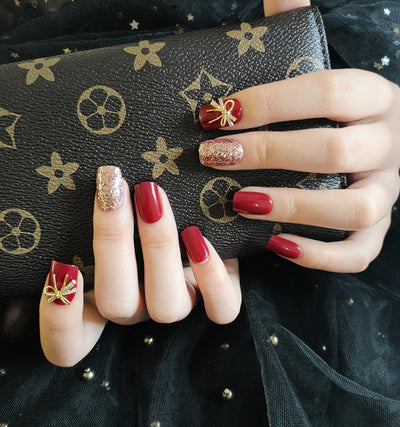 Parches de Uñas Decorativas Autoadhesivas para Mujeres