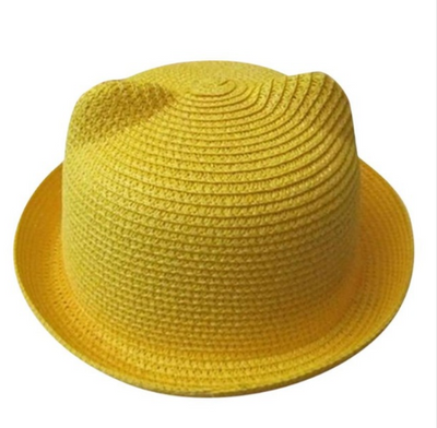 Sombrero de Paja Estilo Coreano con Orejas de Gato - Protección Solar Verano - Image 12