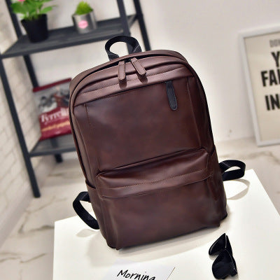 Mochila Casual Retro de Cuero para Hombre - Bolsa para Computadora y Viajes - Image 7