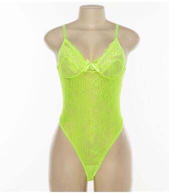 Mono Enterizo Mujer Verano con Encaje Calado y Moño en los Hombros - Image 6