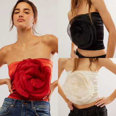 Corpiño Deportivo Estampado Floral sin Tirantes - Image 8