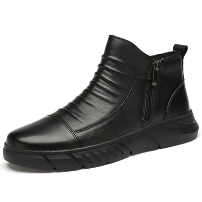 Botas de Cuero Vacuno Casual - Estilo Versátil y Duradero - Image 27