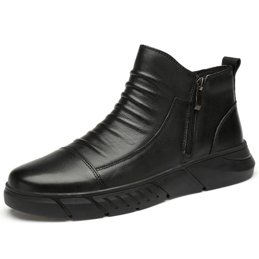 Botas de Cuero Vacuno Casual - Estilo Versátil y Duradero - Image 27