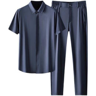 Camisa Ejecutiva de Manga Corta para Hombre - Image 5
